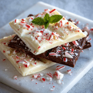 Keto Schokoladen-Pfefferminz-Bark