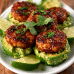 Keto Würzige Sriracha-Limetten-Avocado-Häppchen