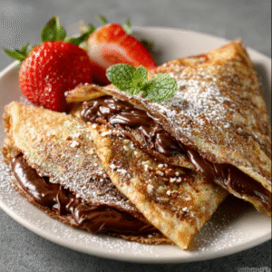 Schokoladen-Haselnuss-Keto-Crêpes