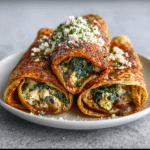 Spinat-Feta-Keto-Crêpes