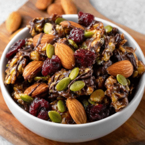 Zuckerfreier Keto-Trail-Mix-Cluster