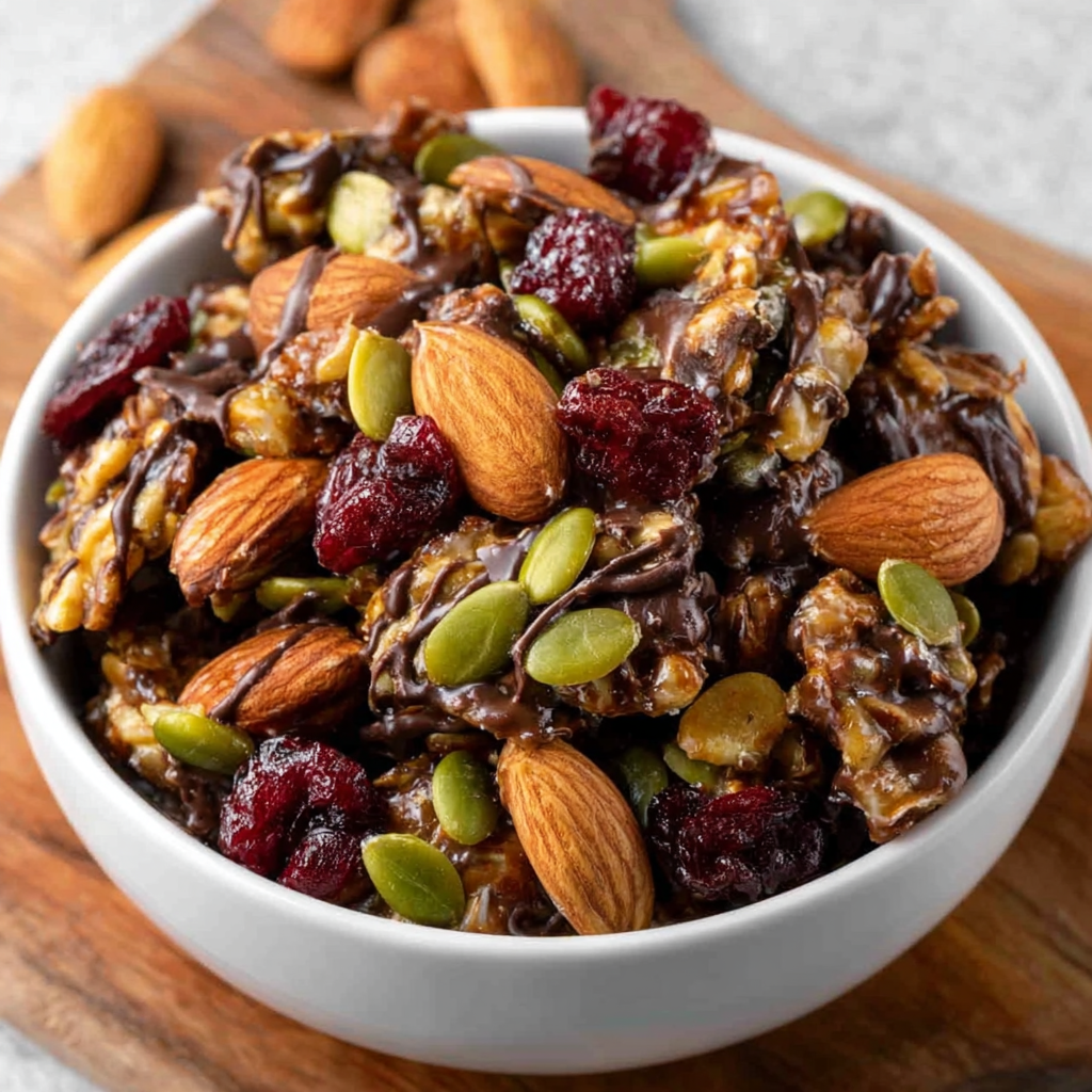 Zuckerfreier Keto-Trail-Mix-Cluster