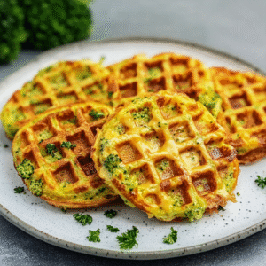 Brokkoli-Cheddar-Chaffles