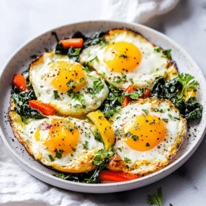 Einfache Gebackene Eier