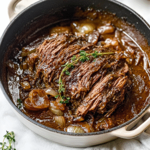 Französischer Zwiebel-Rinderbraten