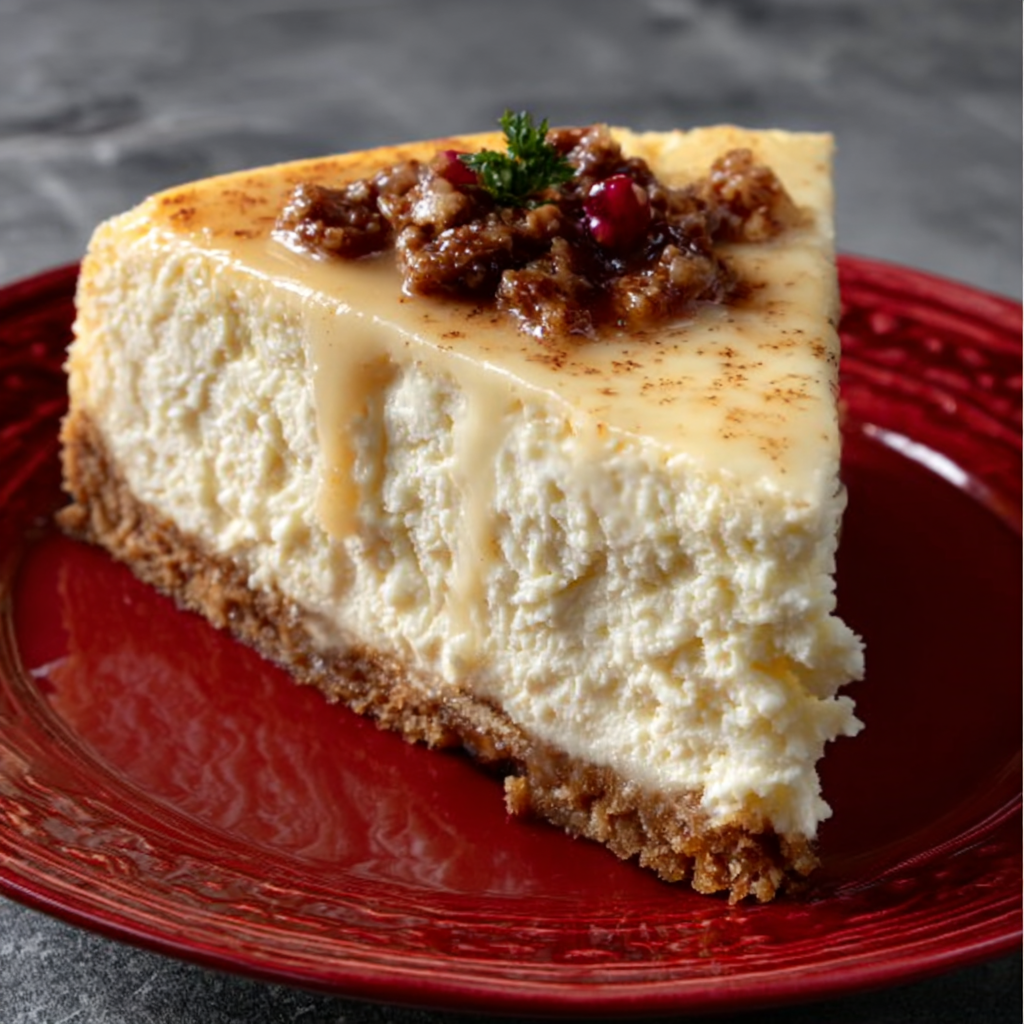 Keto-Eggnog-Cheesecake: Ein köstlicher Feiertagsgenuss!