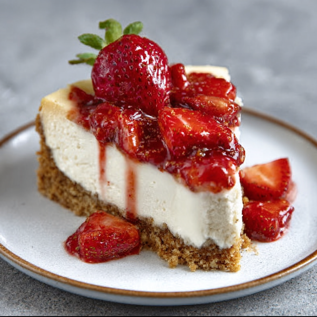 Keto Erdbeer-Käsekuchen: Ein köstliches Dessert für dich!