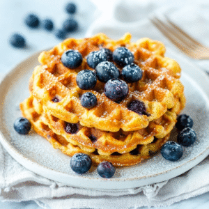 Keto Heidelbeer-Chaffles