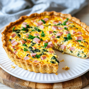 Keto Schinken-Käse-Quiche