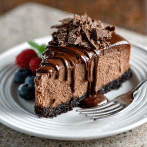 Keto Schokoladen-Käsekuchen ohne Backen