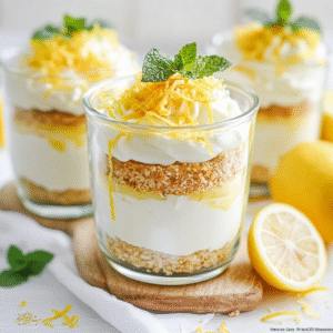 Keto Zitronen-Cheesecake-Parfaits