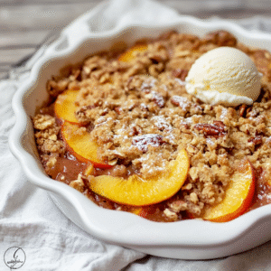 Nektarinen-Pekan-Nuss-Crumble