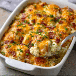 Schinken-Blumenkohl-Auflauf