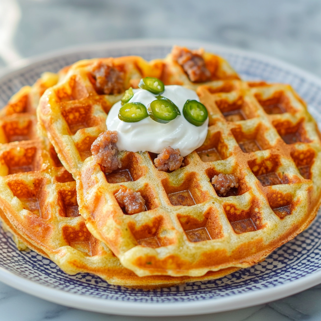 Wurst-Jalapeño-Chaffles: Der würzige Genuss erwartet dich!