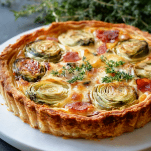 Artischocken-Pancetta-Tarte