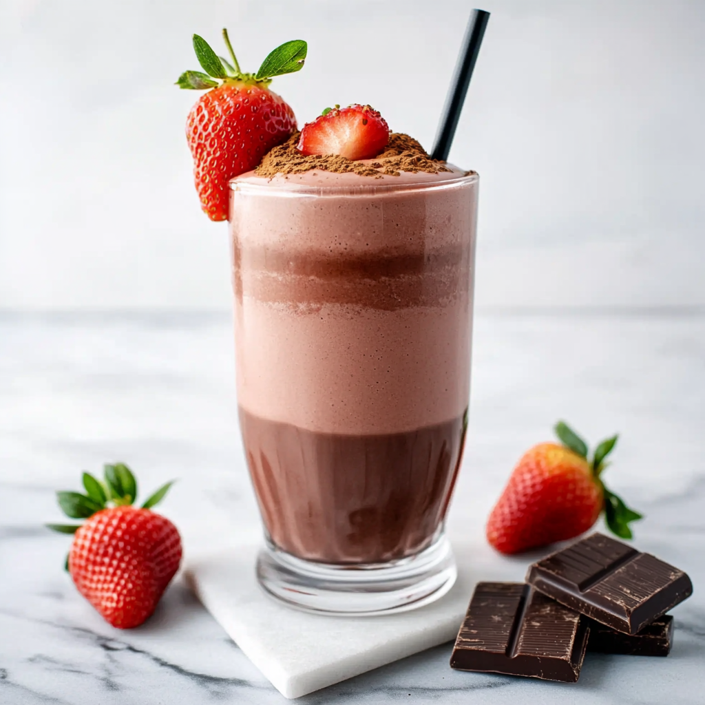 Chocolate Covered Strawberry Shakes (Low-Carb) einfach genießen!
