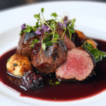 Elchfilet mit Heidelbeersauce