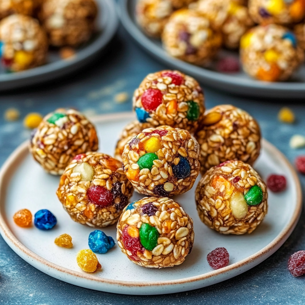 Energie-Dessert mit Regenbogen-Cerealien und Keto-Ringen begeistert!