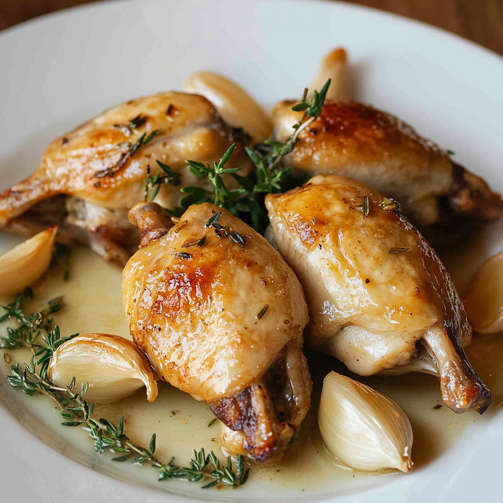 Ghee-geröstete Wachtel mit Thymian & Knoblauch: Entdecke das perfekte Rezept für ein köstliches Festmahl!