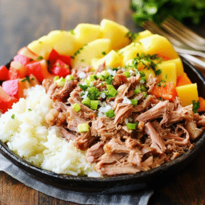 Hawaiianisches Kalua-Schweinefleisch