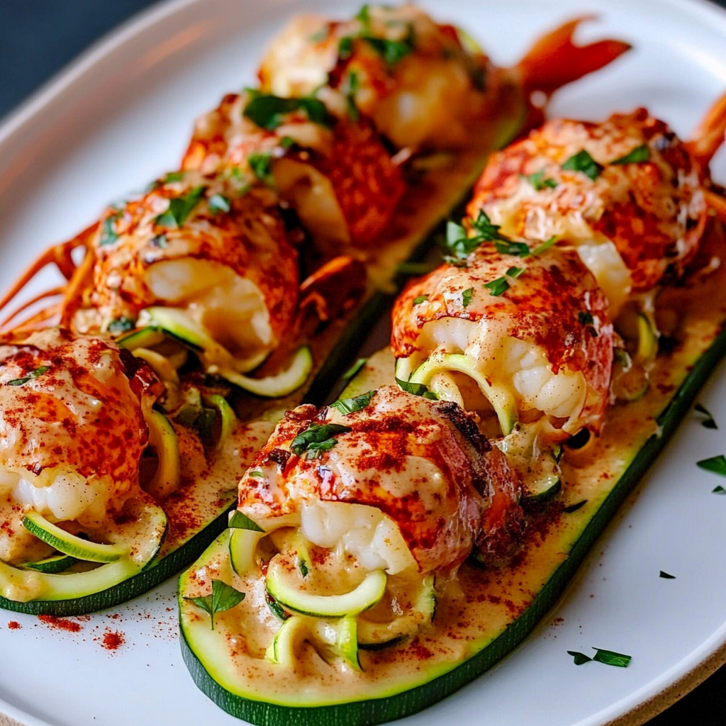 Hummer Thermidor “Zoodle” Boote – Ein Gourmet-Erlebnis!