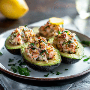 Hummer Thermidor gefüllte Avocados