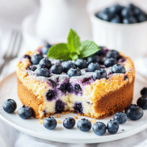 Keto Blaubeer-Creme-Käsekuchen