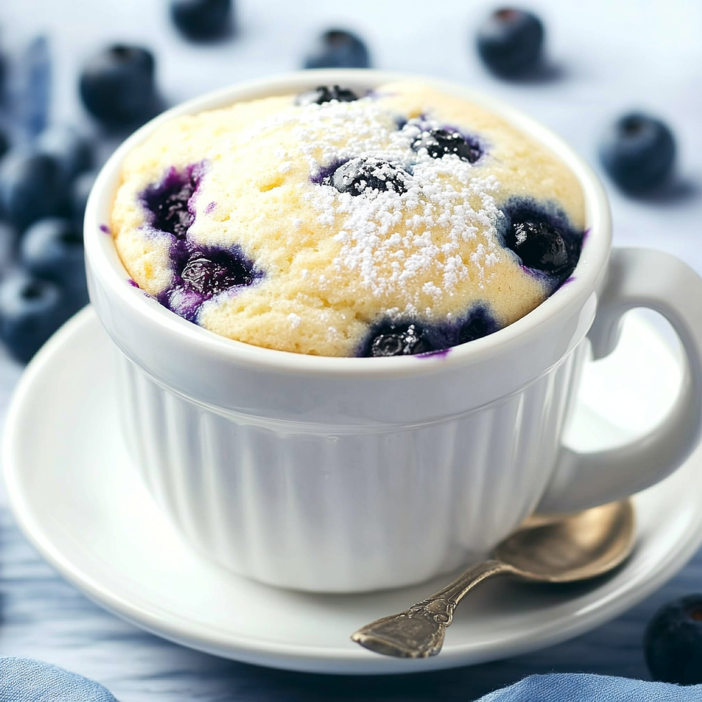 Keto Blaubeer-Muffin-Tassenkuchen: Schnelle Genuss-Oase!