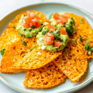 Keto Cheddar Taco Crisps