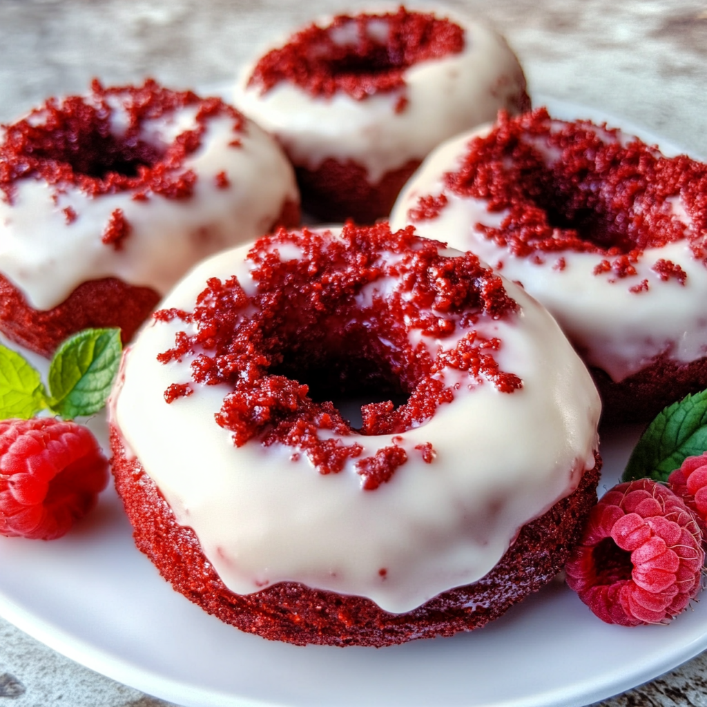 Keto Rote Samt-Donuts