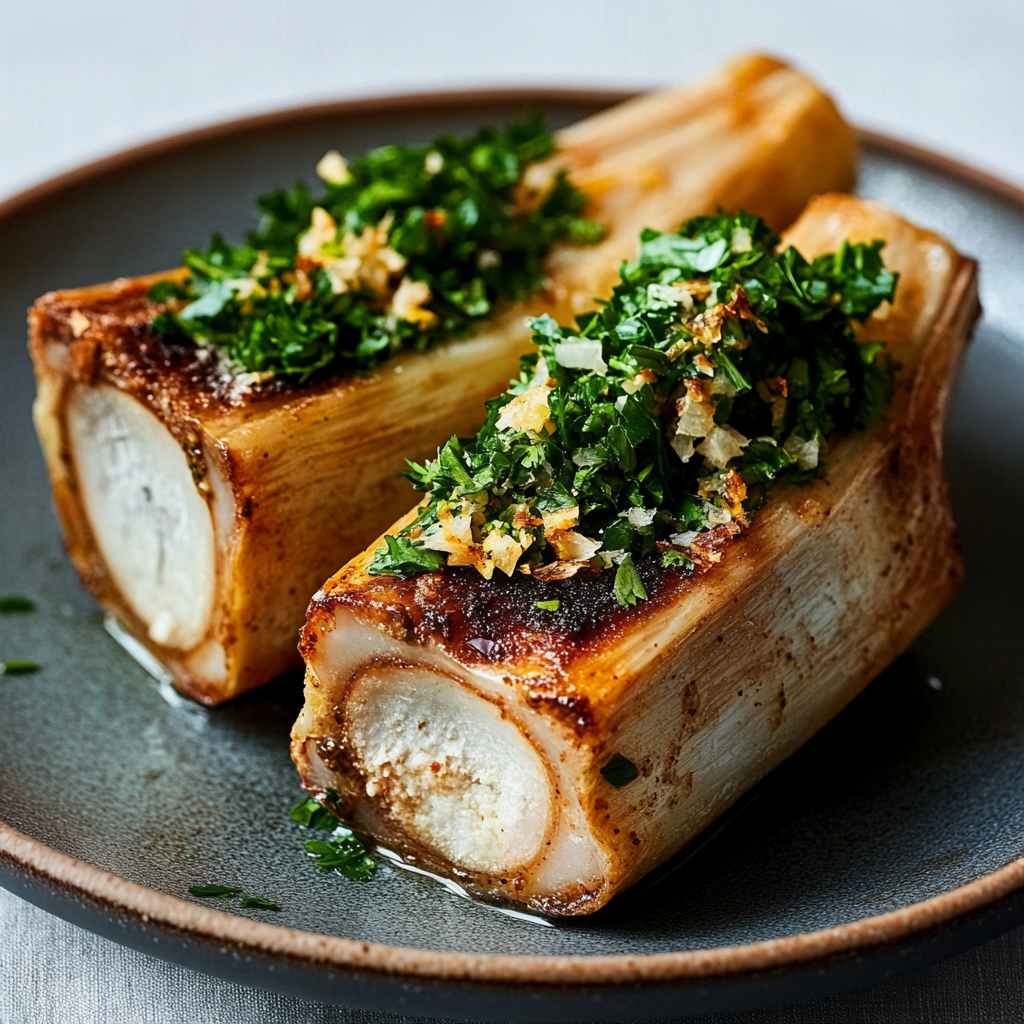 Keto-Röstknochenmark mit Petersiliensalat ganz einfach genießen!