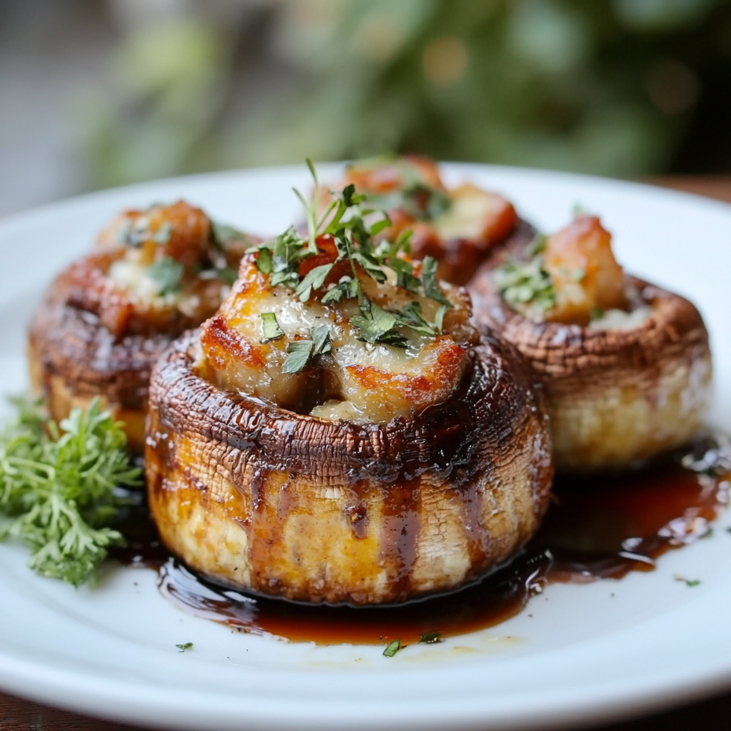 Knochenmark gefüllte Champignons – Ein Genuss für Feinschmecker!