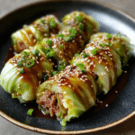 Kohlrouladen mit Teriyaki-Rindfleisch