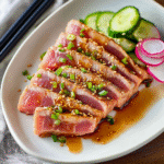 Koreanisches BBQ-Thunfisch mit Sesam