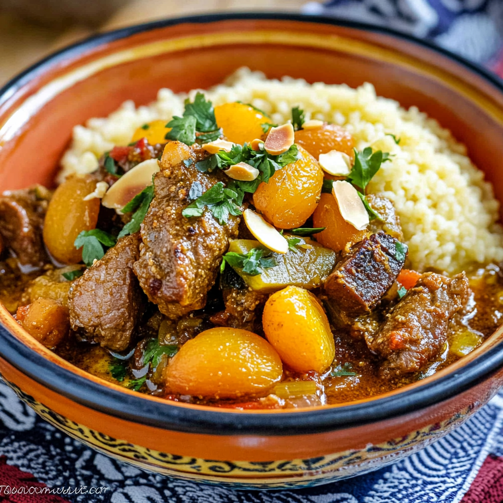 Marokkanischer Lamm-Tagine mit Blumenkohl-Couscous ist köstlich!