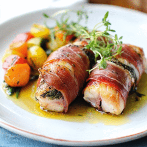 Prosciutto-Umwickelter Seeteufel