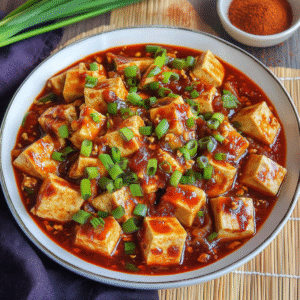 Sichuan Mapo Tofu mit Schweinebauch