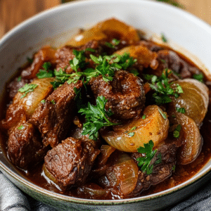 Stifado – Ein herzhaftes griechisches Schmorgericht