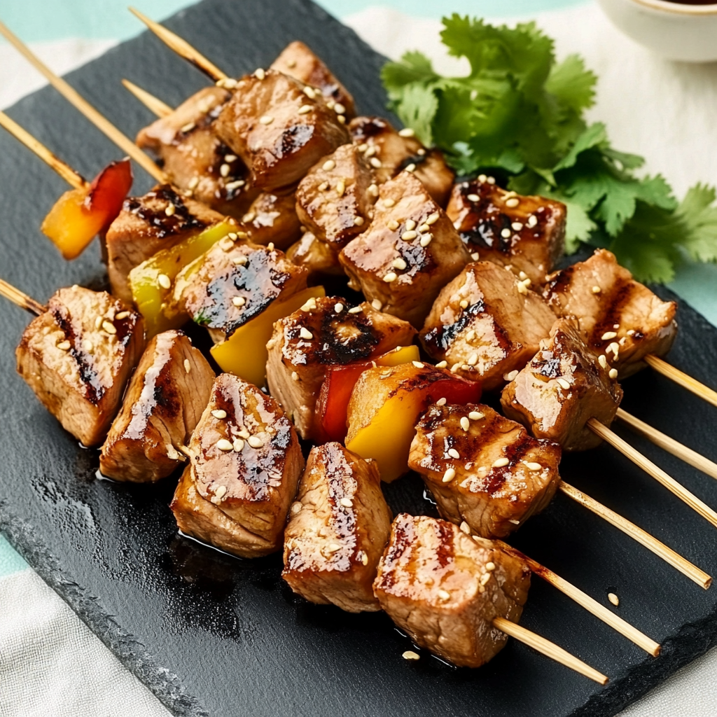 Teriyaki-Ingwer-Thunfisch-Spieße: Grillgenuss für Sie!