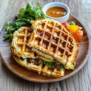 Waffel-Sandwich auf Carbonaut-Brot