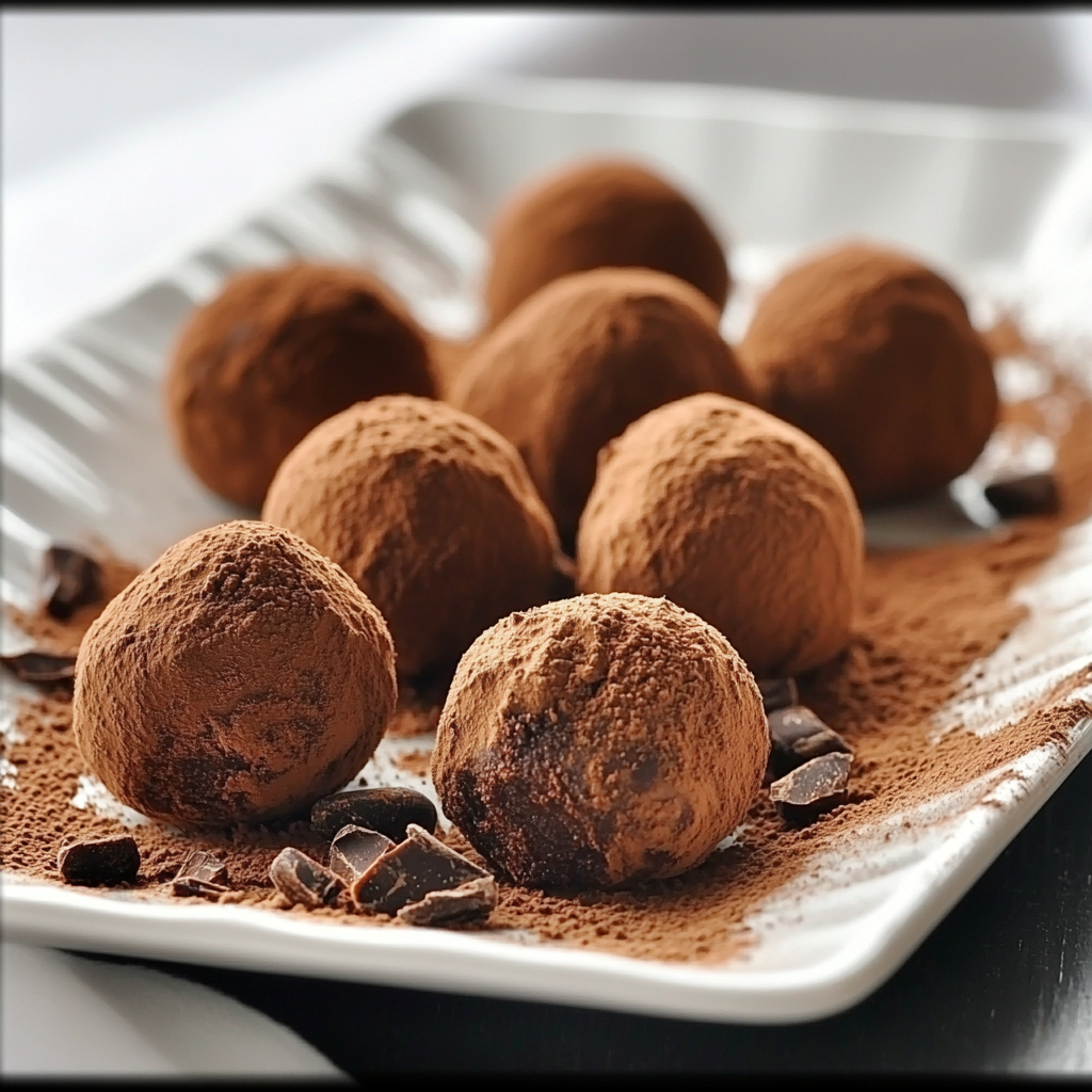 Zuckerfreie Zartbitter-Ganache-Trüffel: Ein Genuss!