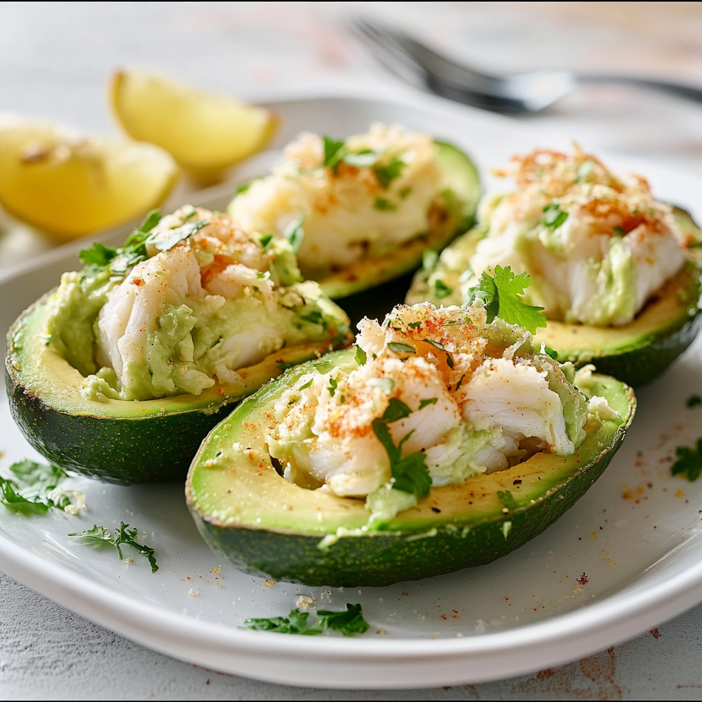 Avocado-Krabben-Boote: Probieren Sie diesen feinen Snack!