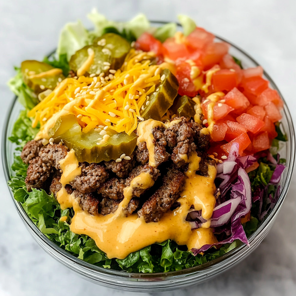 Big Mac Salat Bowl – Einfach lecker und schnell zubereitet!