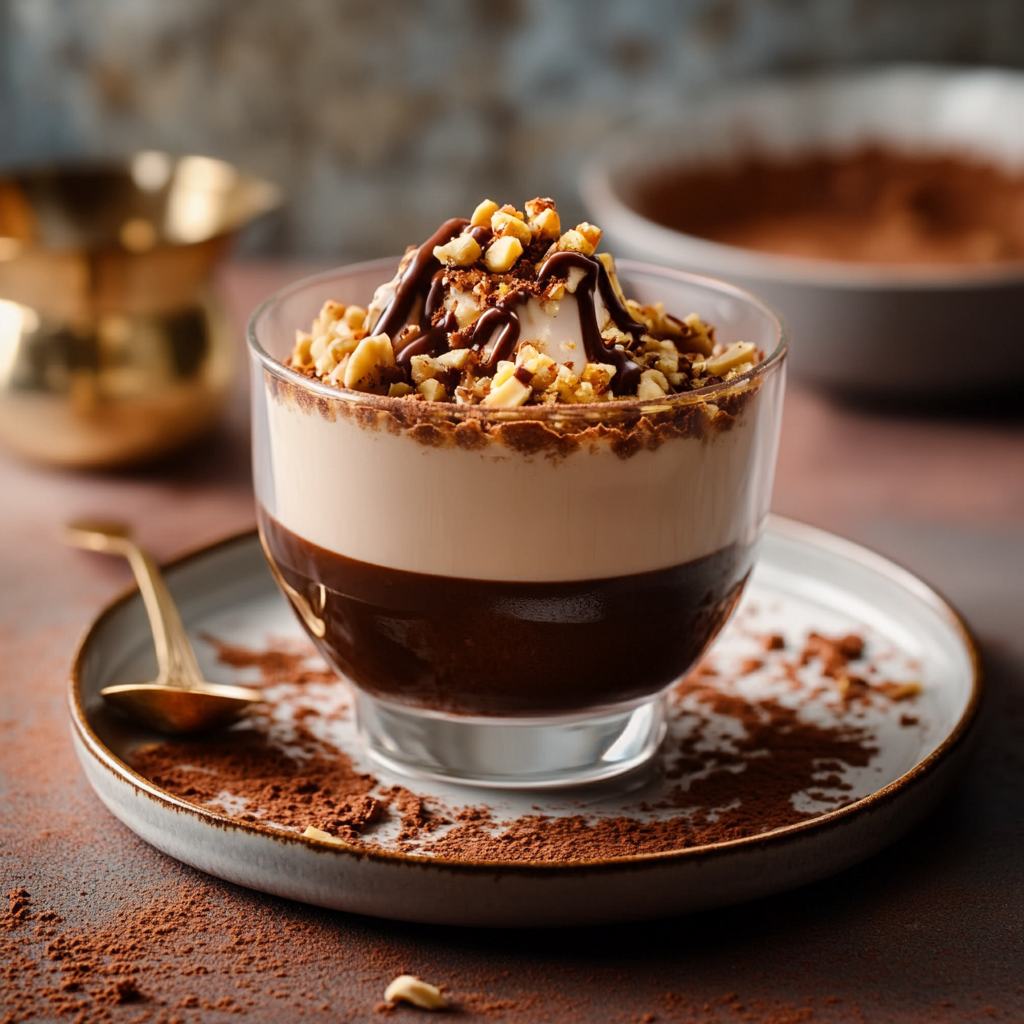 Keto Schokoladen-Haselnuss-Panna-Cotta: Ein Genuss!