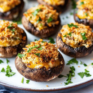 Käsegefüllte Champignons