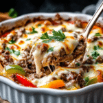 Philly Cheesesteak Auflauf