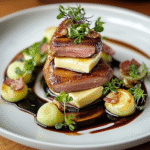 Räucherdicken-Sellerie-Bacon-Brie-Stapel