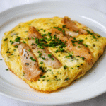 Räucherlachs und Gruyère Omelette