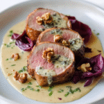 Schweinefilet mit Gorgonzola, Walnüssen und Radicchio – Ein Fest für die Sinne!