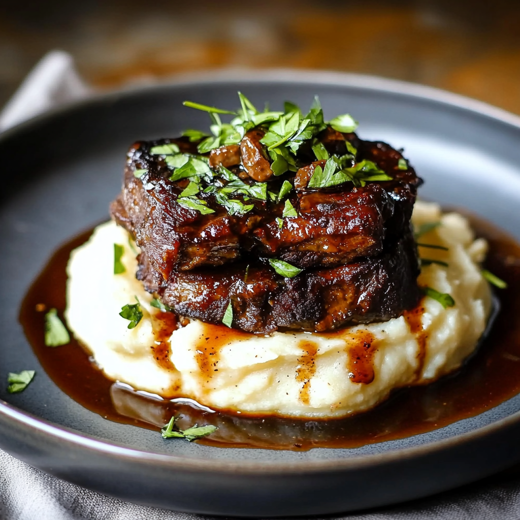 Short Rib Trüffel Blumenkohl-Stapel: So gelingt’s perfekt!